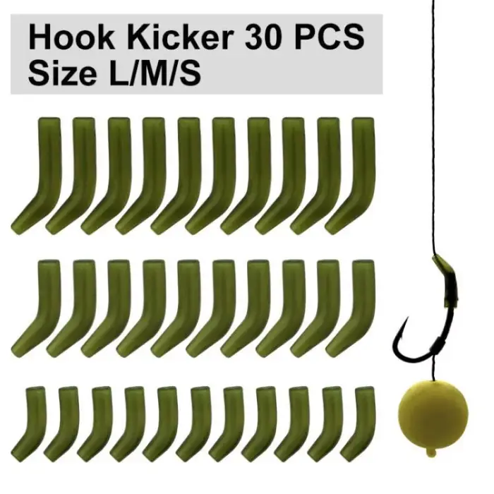 30 manchons aligneurs D-rig pour hameçons de pêche à la carpe toutes couleurs accessoires terminal