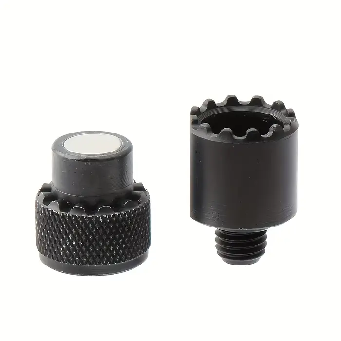 Support magnétique pour canne à pêche en alliage aluminium avec adaptateur rapide M3/8 pour alarme de touche