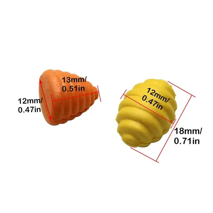 12 appâts flottants pop-up pour carpe - 7 types de chrysalides de ver à soie en forme de tour