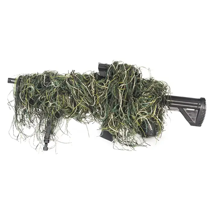 Accessoires camouflage pour chasse pêche - Enveloppes armes et cordes élastiques militaires
