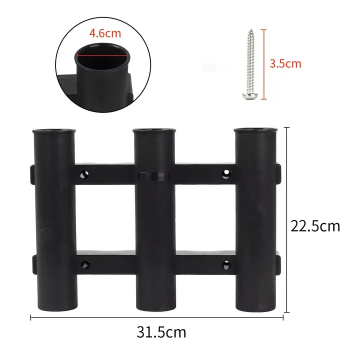 Support de canne à pêche bateau ABS étanche - Porte-canne yacht robuste pour pêche en mer sportive