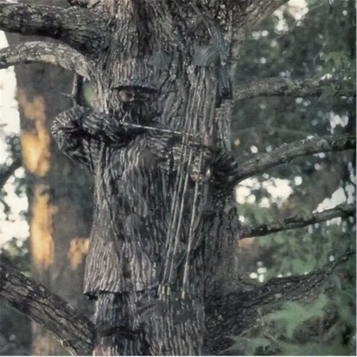 Combinaison camouflage bionique pour observation ornithologique et pêche au leurre été automne