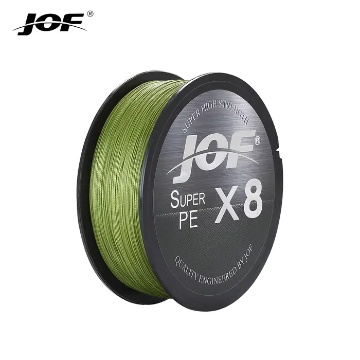 Ligne de pêche multifilament JOF 8 brins 150m 300m 500m pour carpe et pêche sportive