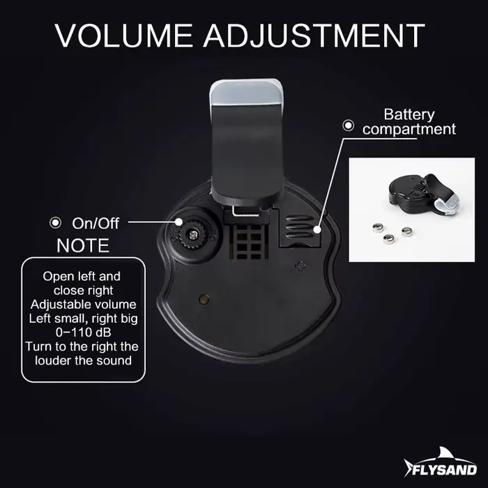Alarme électronique FLYSAND capteur morsure poisson - indicateur sensible alerte sonore accessoires pêche