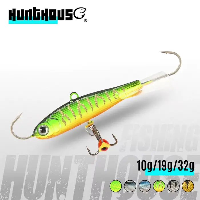 Leurre Vibrant Hiver pour Pêche en Glace - Jig Balance 50mm 65mm 75mm pour Sandre, Brochet et Perche