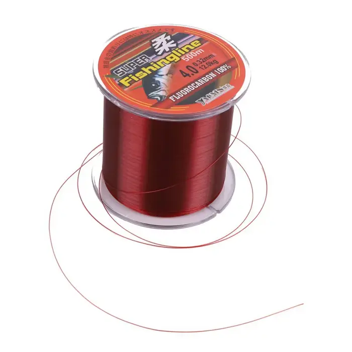 Fil de pêche nylon monofilament 500m haute résistance à l'abrasion pour eau douce et mer