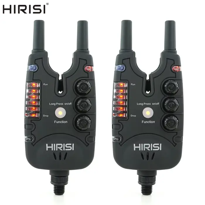 Alarme de touche Hirisi B150 pour pêche à la carpe avec LED, volume réglable et haute sensibilité