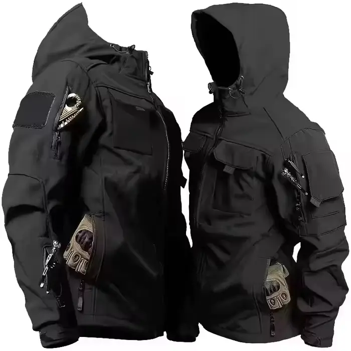 Nouvelle veste tactique militaire soft shell homme imperméable coupe-vent capuche automne hiver multi-poches