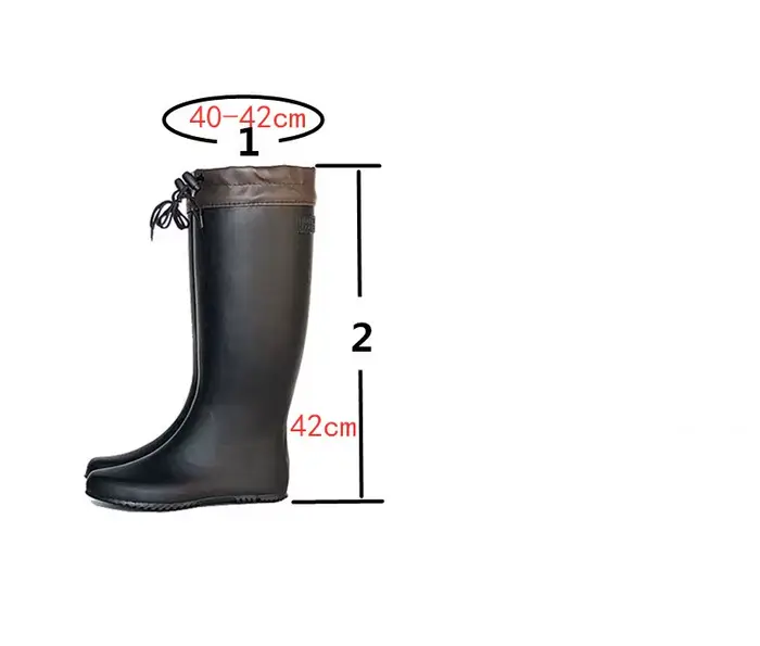Bottes de pêche pliantes souples hautes étanches pour homme pour randonnée pêche et exploration en plein air toutes saisons