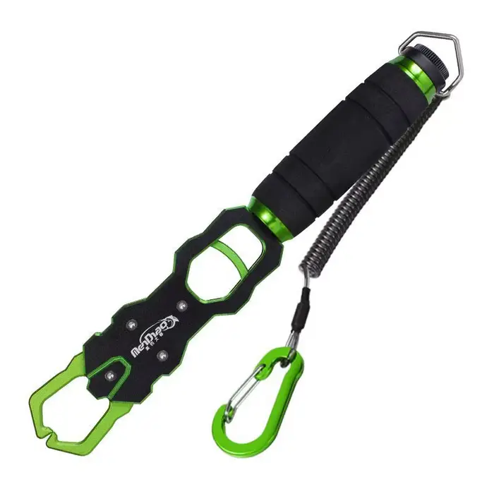 Pince à poisson avec balance intégrée et extension micro-hameçon - Set complet pour contrôle et pesée des prises