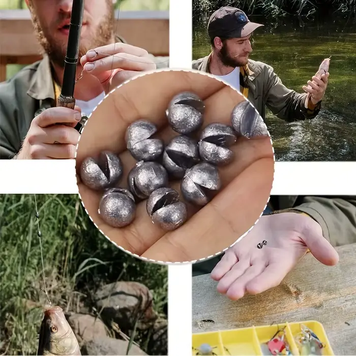 Plombs de pêche ronds amovibles Split Shot TAKEBAS, 7g 5g 4g 3g 2g 1g pour pêche fine