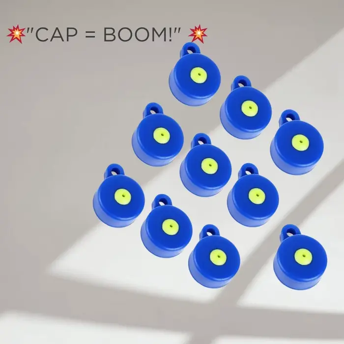 10 bouchons cibles professionnels ABS+silicone pour conversion bouteille tir pêche - Kit entraînement