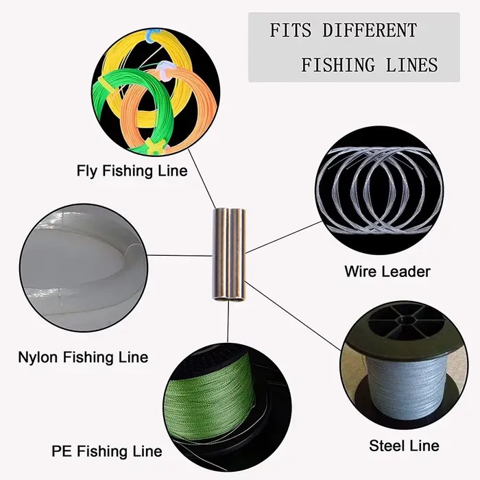 50 manchons de sertissage cuivre double canon PRO BEROS - connecteurs ligne pêche montages leaders