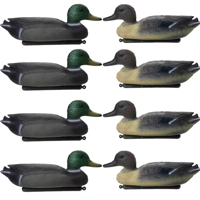 Leurre canard mâle flottant plastique décoration jardin et chasse aux canards