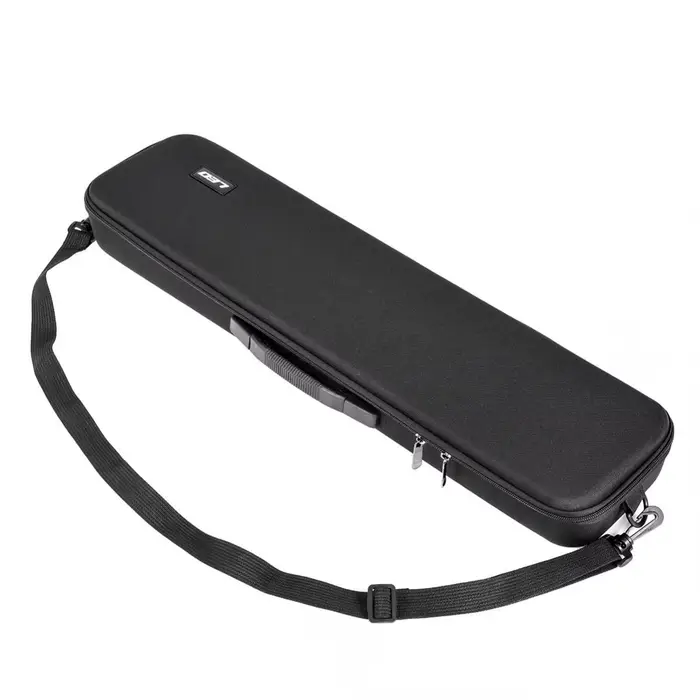 Boîte pêche portable EVA épaisse 64x16x7cm, coffre rigide rangement cannes moulinets leurres outils