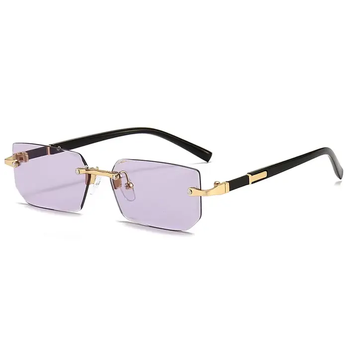 Lunettes de soleil sans monture pêche tendance et mode élégantes pour homme et femme occasions spéciales été voyage pêche