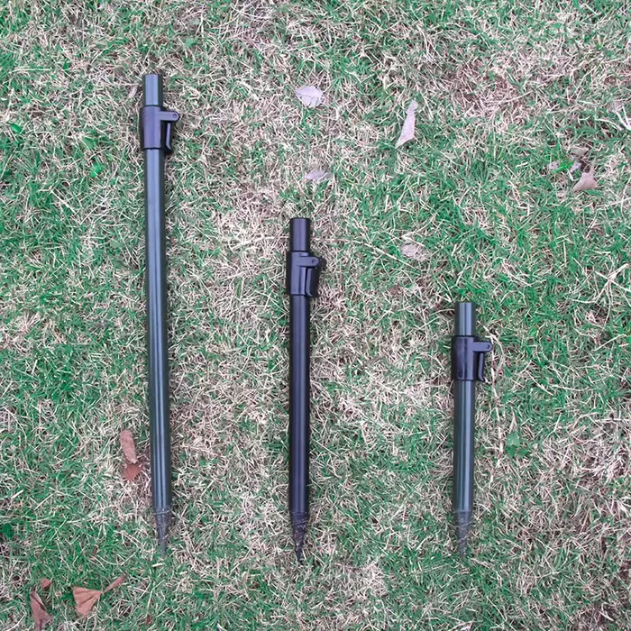 2 pièces supports de canne à pêche aluminium pod bankstick accessoires carpe pêche