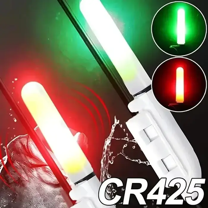 Lumière électronique LED amovible étanche pour canne à pêche - Accessoire nuit pêche rocheuse CR425