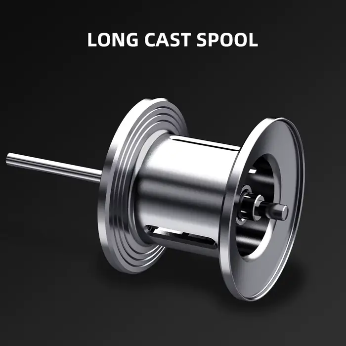 Moulinet baitcasting KastKing Royale MegaTron 7.2:1 pour pêche longue distance avec frein 8kg