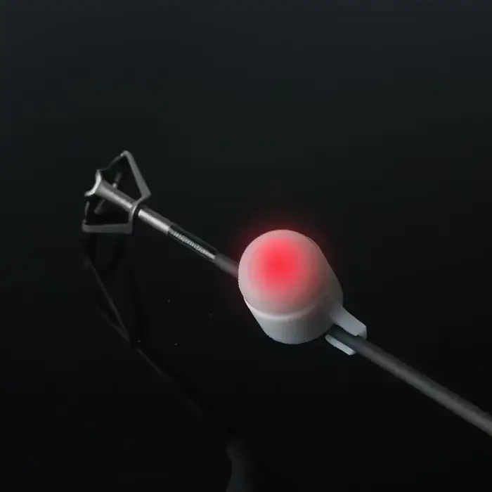 Détecteur de Touche Électronique avec Pile pour Pêche Carpe Nocturne - Indicateur Lumineux de Morsure