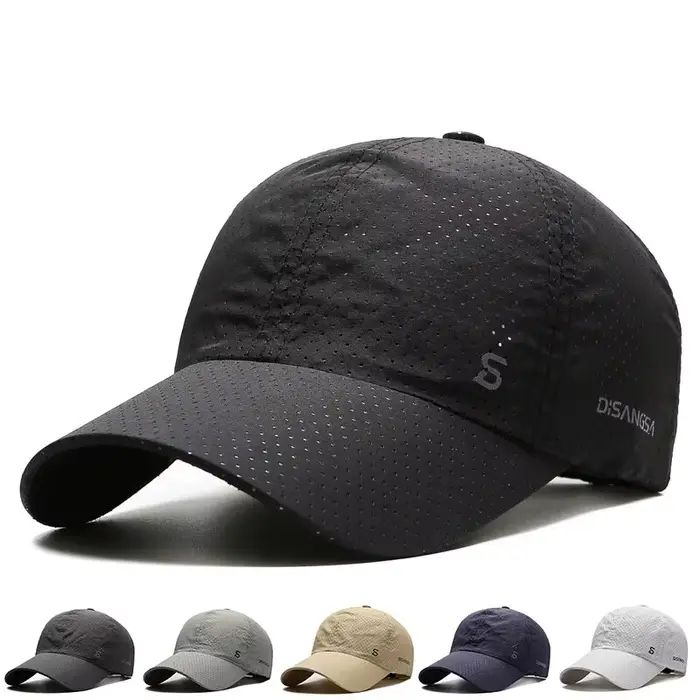 Casquette running langue canard pêche - Séchage rapide respirante été pêche sportive homme