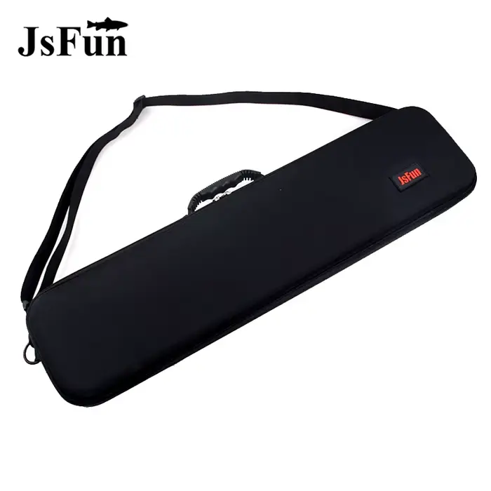 Sac de pêche portable 63cm EVA anti-choc avec sangle - étui de transport pour cannes et moulinets