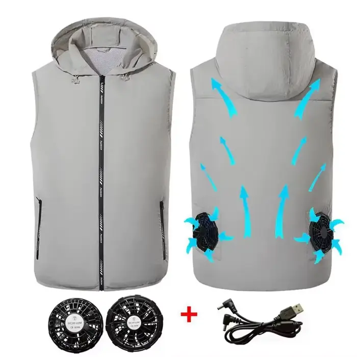 Veste de pêche rafraîchissante avec ventilation intégrée pour la pêche et le travail en haute température