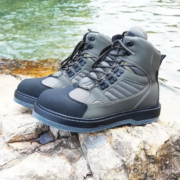 Bottes de pêche antidérapantes à semelle feutre ou caoutchouc - Pour pêche en rivière et chasse