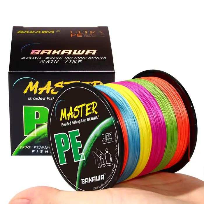 Ligne PE braid BAKAWA 4 brins 300-1000m multifilament durable mer eau salée carpe - Robustesse