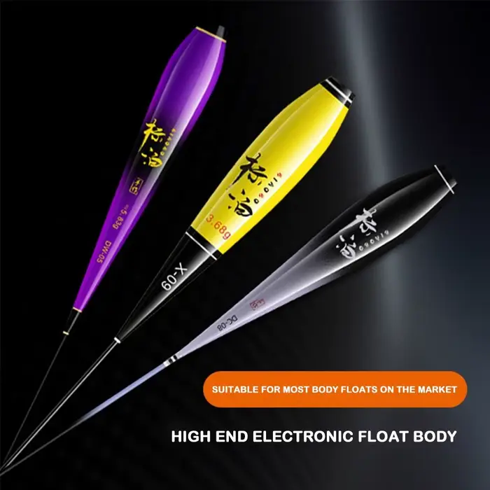3 flotteurs pêche corps composite nano plastique partie inférieure accessoires équipement