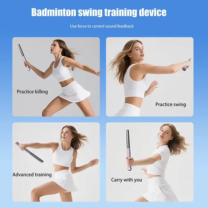 Entraîneur de swing badminton 1PC : correcteur de frappe haute claire et coup fouetté pour pratique solo