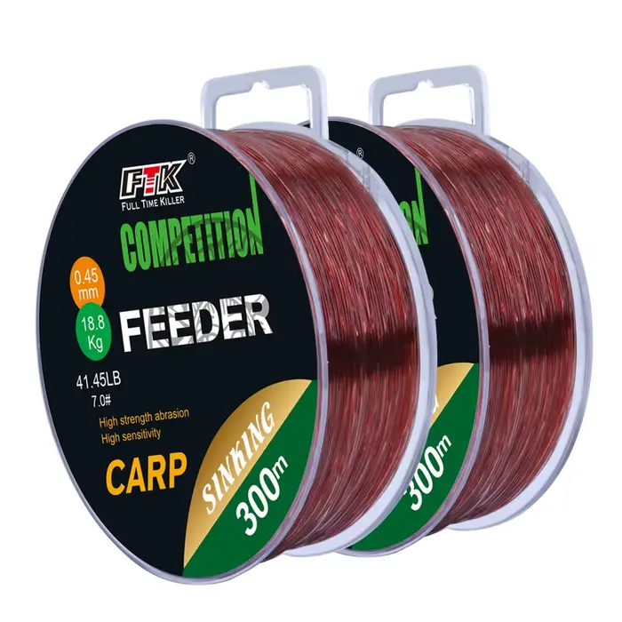 Ligne de pêche carpe fluorocarbone invisible FTK 3D, 150m 300m, très haute résistance et discrète