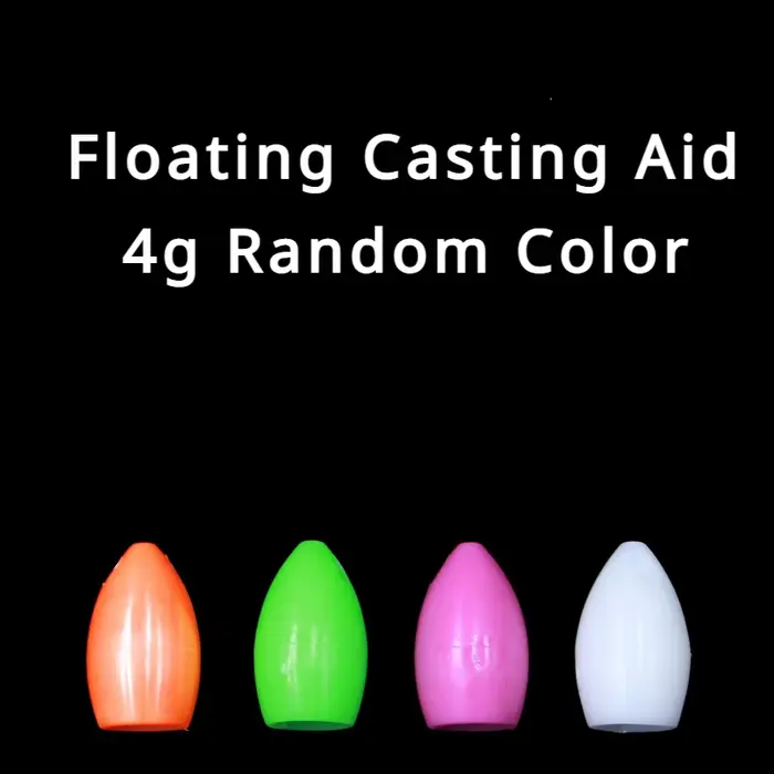 10 aides au lancer flottantes 4g colorées pour distance pêche mer et rivière