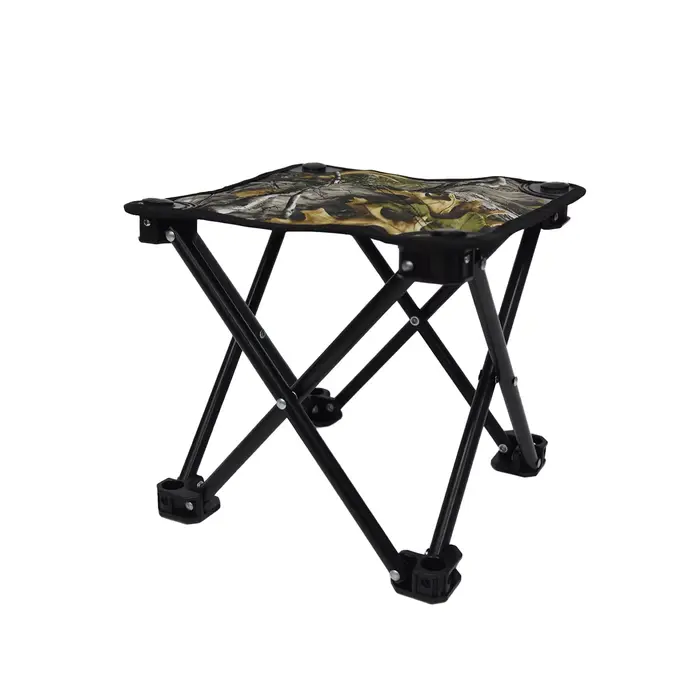 Chaise pliante camouflage biomimétique arbre - Siège anti-dérapant pêche et chasse portable