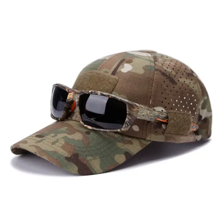 Casquette Baseball Camouflage Homme - Protection Solaire Respirante Pêche Randonnée Camping