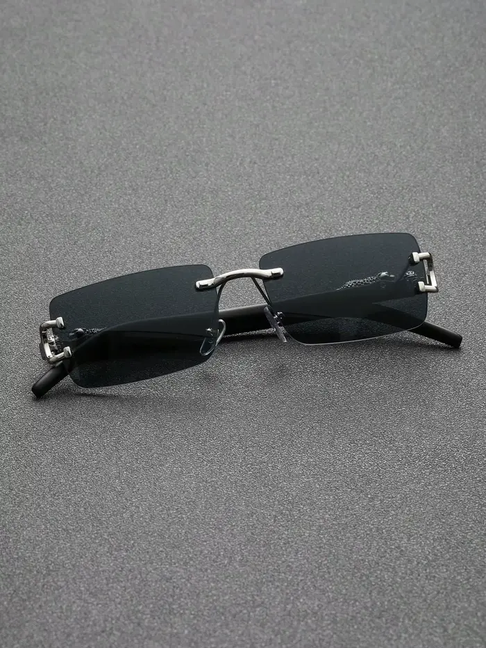 Lunettes de soleil métal carrées unisex pour pêche et cyclisme - Accessoire mode outdoor tendance