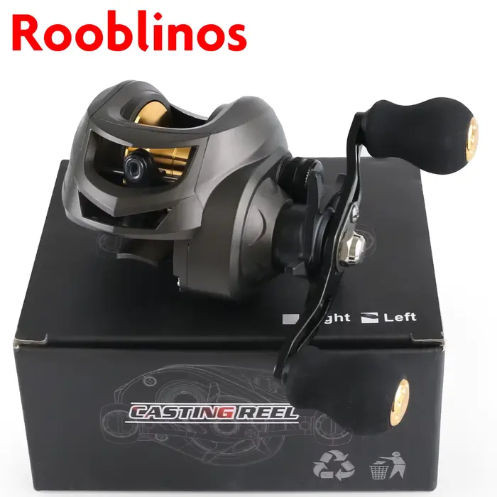 Rooblinos AK Series,7.2:1 Gear Ratio,2+1 Ball Bearing,18LB Max Drag,Baitcasting 