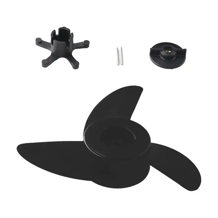 Hélice 3 pales pour moteur électrique de bateau hors-bord pêche trolling propulsion hélice et écrou