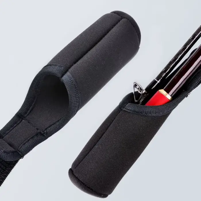 Ceinture porte-cannes de pêche avec bandoulière et strap pour maintenir les cannes