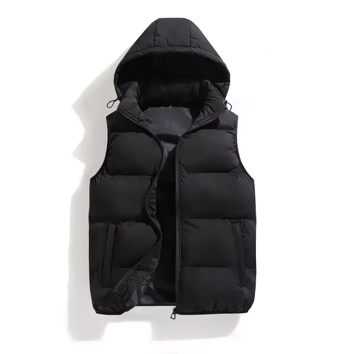 Veste pêche imperméable hiver - Veste sans manches chaude avec capuche pour pêche maritime