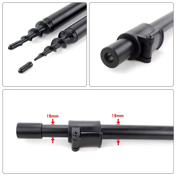 Support canne carp fishing Hirisi aluminium - Bank sticks 2 pièces rod pod stabilisation berge