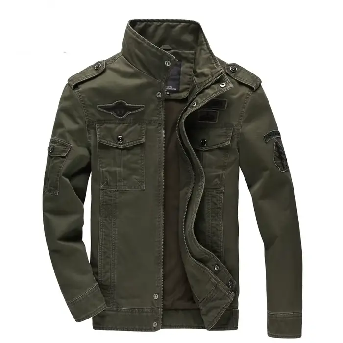 Veste militaire homme pêche cargo printemps automne grande taille armée air force pêche outdoor