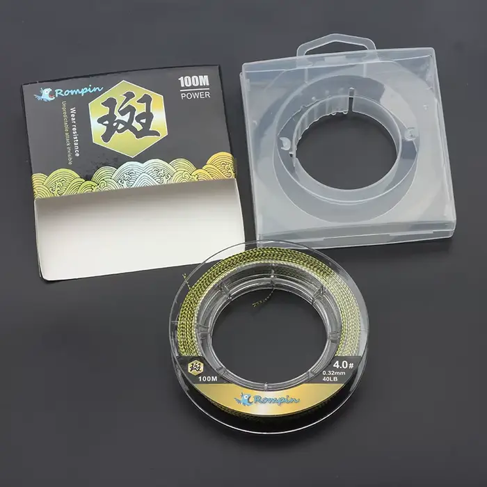 Ligne Rompin 100M 4 brins PE multifilament super résistante pour montages carpe et hameçons