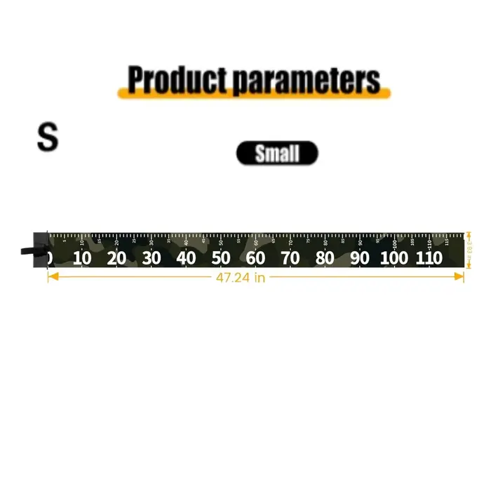 Mètre à poisson pliable PVC étanche - Ruban mesure 10cm largeur pêche extérieure