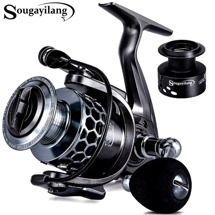 Moulinet carpe SOUGAYILANG - Ratio 5.1/5.5:1 - 28lbs max drag - Anti-corrosion - Pêche au feeder