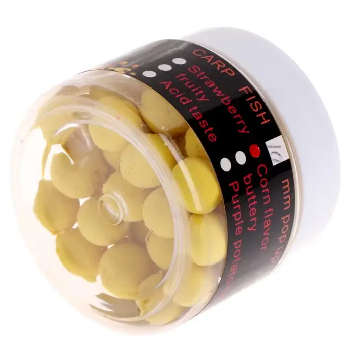 Perles flottantes aromatisées pour pêche carpe - billes pop up saveurs attractives appâts artificiels
