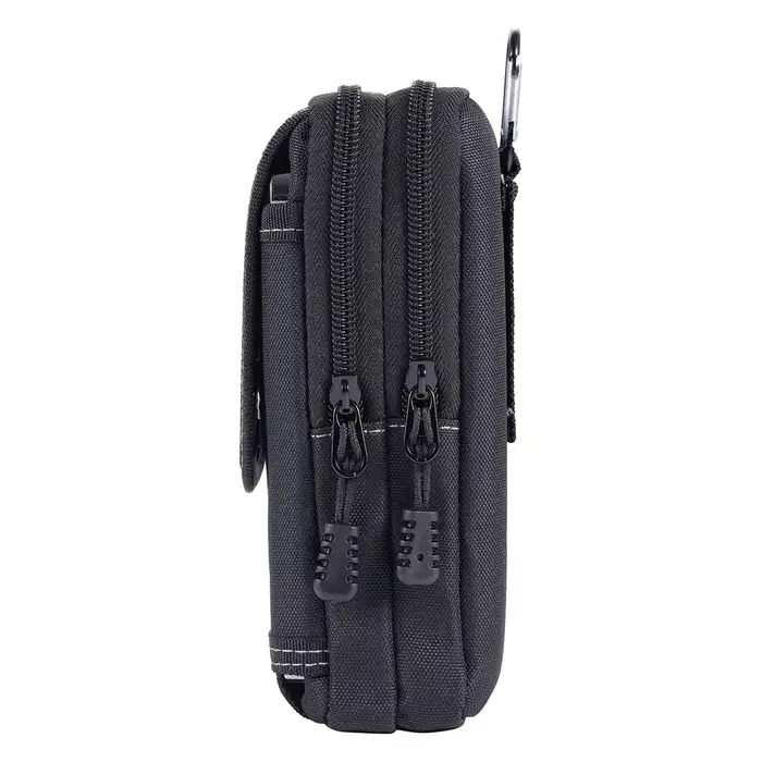 Sac ceinture tactique double couche avec poche téléphone - banane EDC pêche chasse randonnée