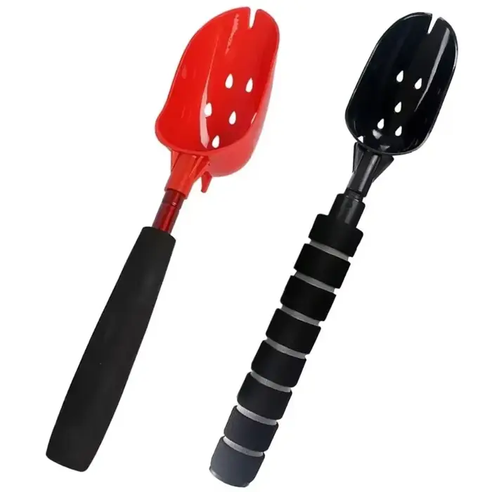 Cuillère à amorce rétractable pour lancer d'appâts - Manche long anti-dérapant léger pêche