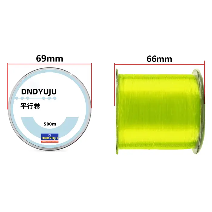 Ligne de pêche DNDYUJU 500M nylon monofilament 2LB-40LB pour matériel de pêche principal robuste