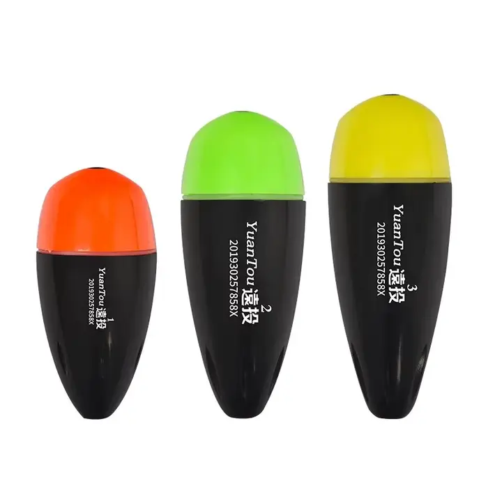 Set flotteurs lumineux TAIYU haute sensibilité réglables - Bouées électroniques étanches rouge et vert pêche